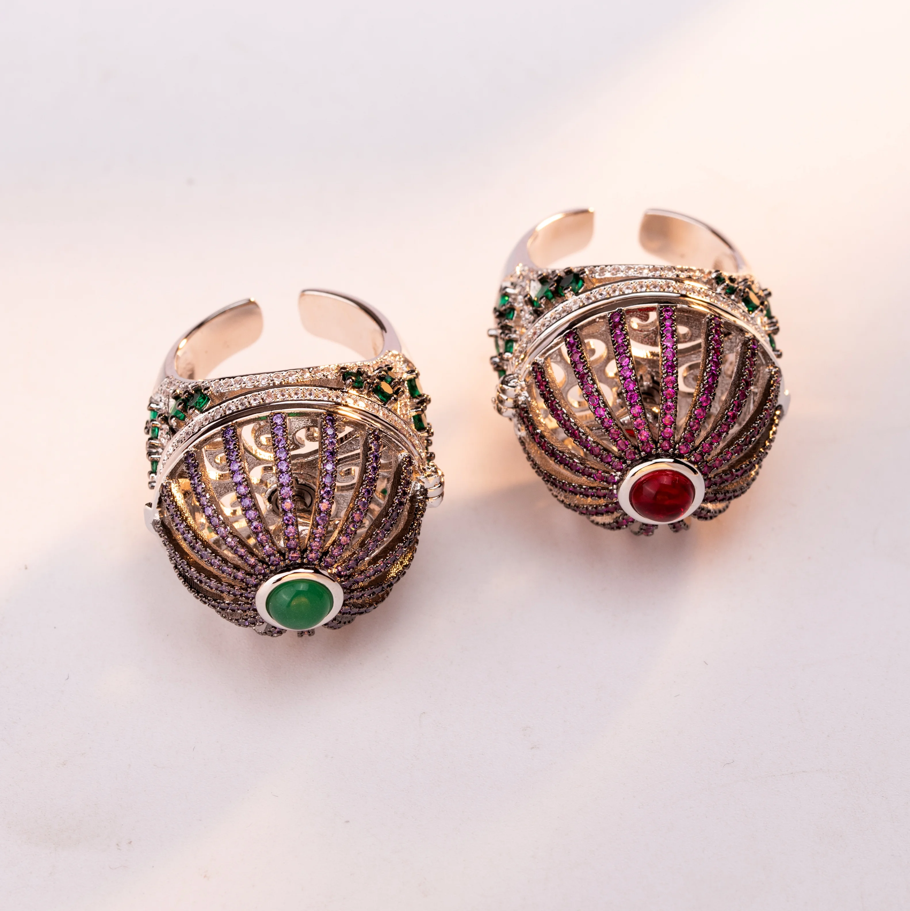 Новый шаблон оригинальные кольца для женщин клетка индивидуализации