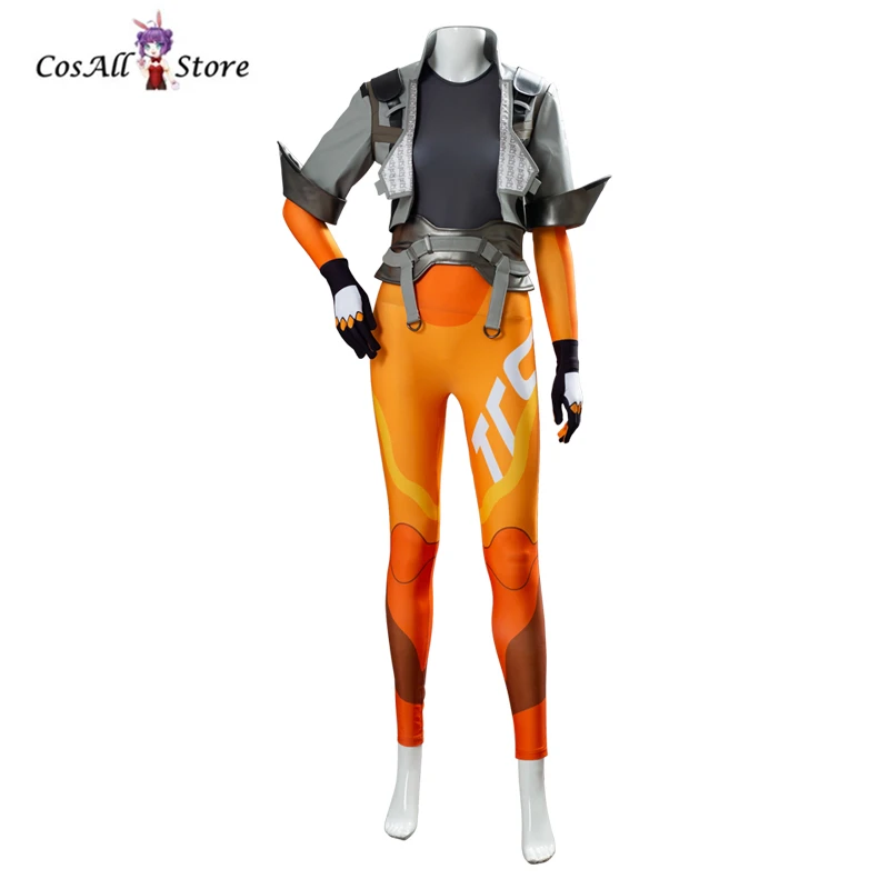 

Tracer cosplay costume coat shirt pants daily set suit