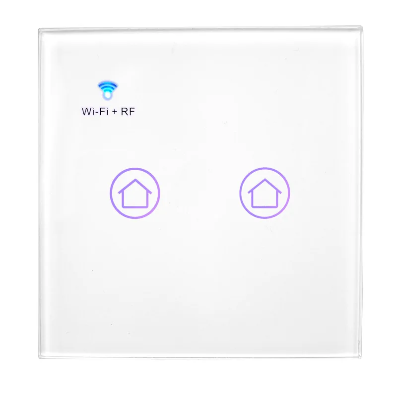 

1/2/3 Gang WIFI Switch wall mounted wire wireless RF power control switch Tuya Smart life touch Energy saving