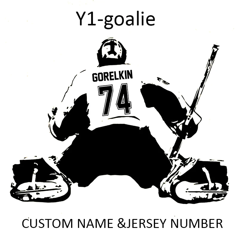 

Ice Hockey Player Vinyl Sticker choose name & numbers wall Decal Home Decor Hockey Girls Decal Wall art Custom Women Y