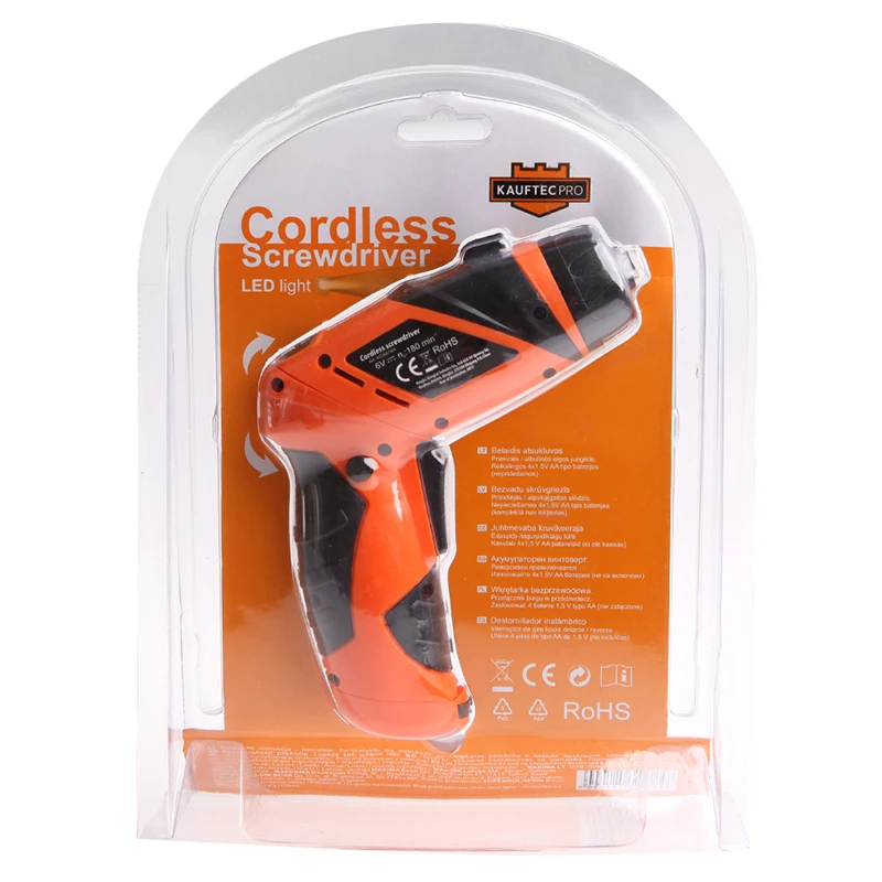 1 шт. Мини Портативный 6 в отвертка электрическая дрель батарея работает