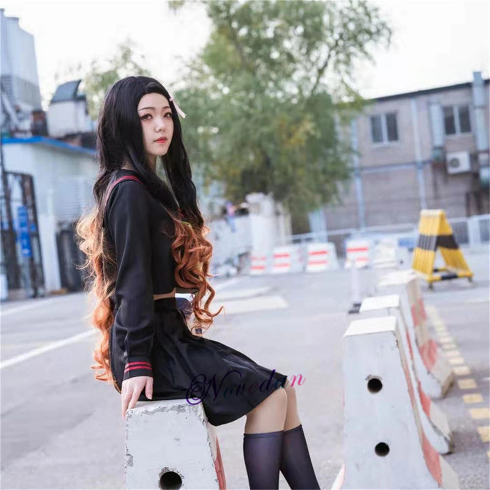 Новый костюм для косплея из аниме рассекающий демонов японская школьная форма