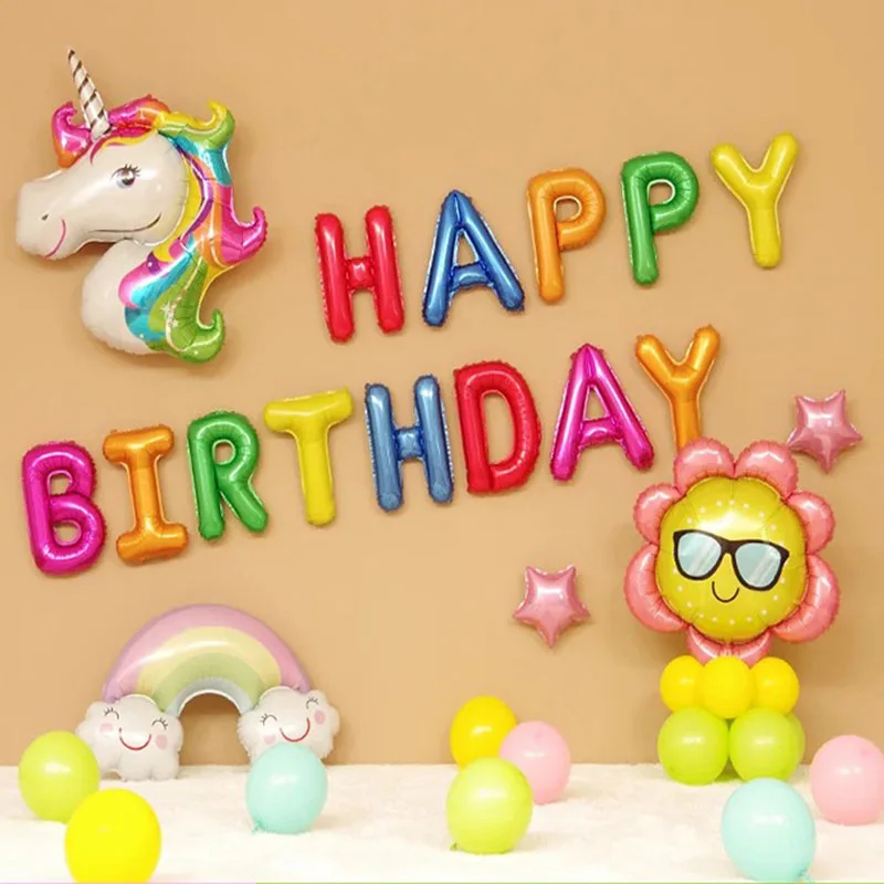 

Children's cartoon balloon Party birthday balloon decoration set Creative balloon set for anniversary Cartoon balloon suit