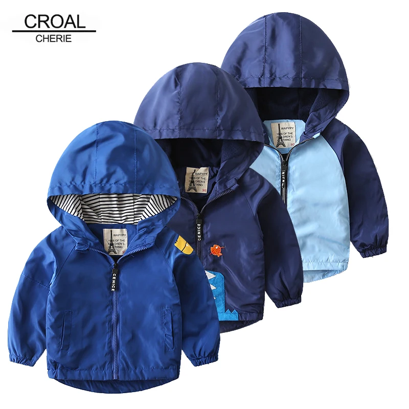 

CROAL CHERIE Spring Jacket for Girls Boy Dinosaur Childrens' Windbreakers Baby Toddler Kids Coat Teen Boy Bomber Coat