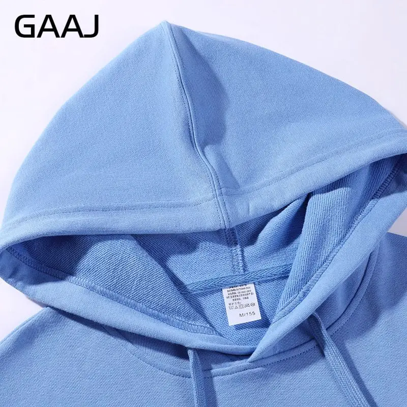 GAAJ 100 хлопок мужские толстовки без кармана женская верхняя одежда высокого