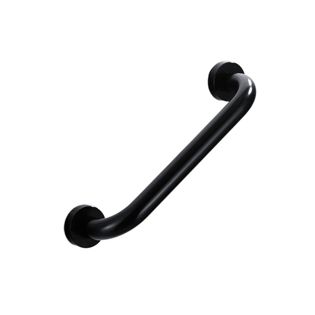 

Bathtub Handrail Bathroom Armrest Safety Handle Stair Grab Bar Non-Slip Shower Handgrip for Elderly Children - 30cm (Black)