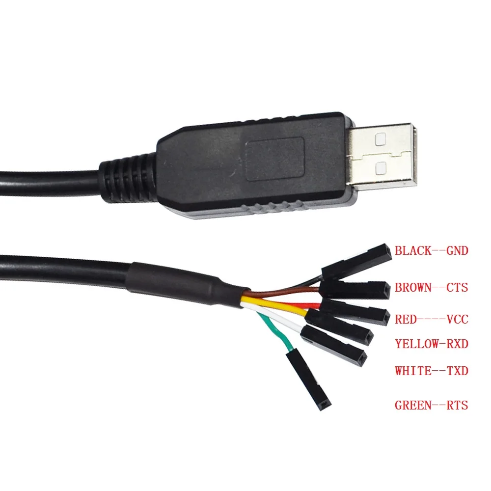 Промышленный чип FTDI FT232RL USB UART TTL 5V 3V3 до 6PIN 0 1 "кабель перемычки DUPONT для