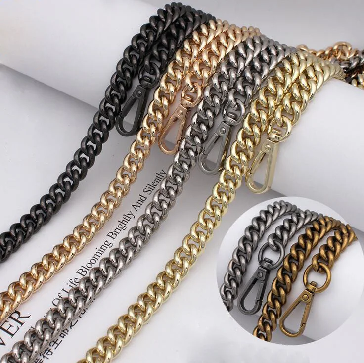 

10pcs 100cm 120cm Width Metal Handbag Chain Shoulder Strap for DIY Made Bag Strap Handle Buckle Clasp Bags Hardware Accessories