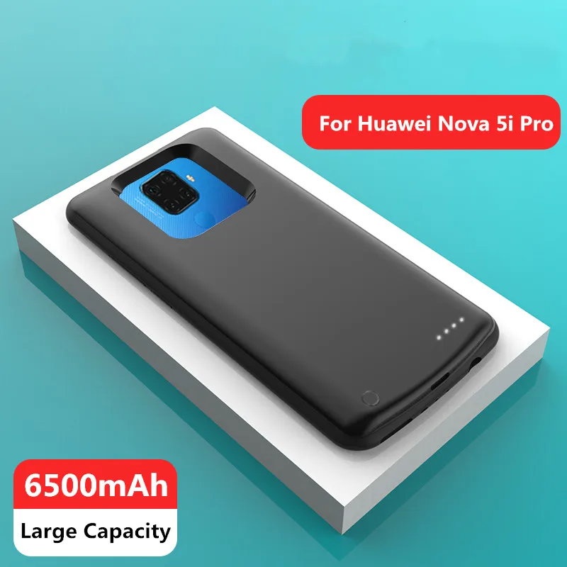 Чехол с внешним аккумулятором на 6500 мА · ч для Huawei Nova 5i Pro чехол 5 зарядным