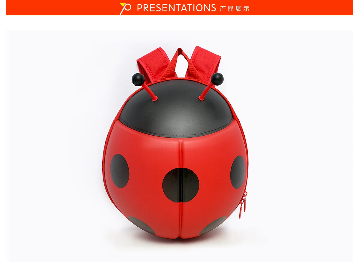 

Backpack Schoolbag Seven Star Ladybug First School Season Elementary School Schoolbag Beetle Children's Bag