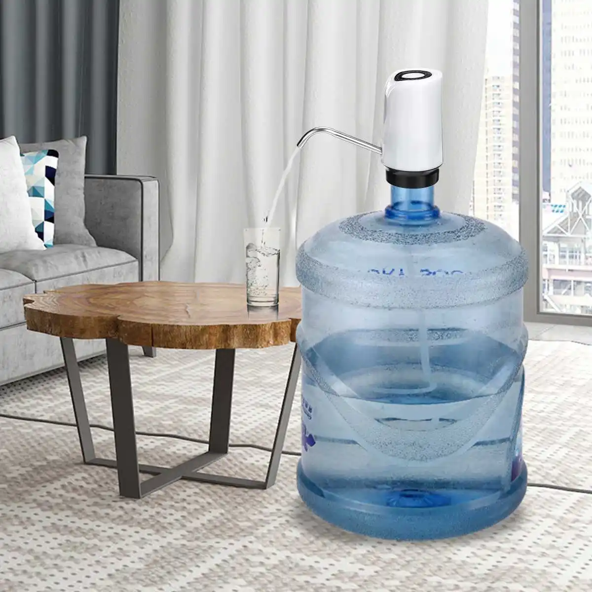 

Home Office Outdoor Water Bottle Pump Electric Water Dispenser Portable Gallon Drinking Bottle Switch Smart Wireless Water Pump