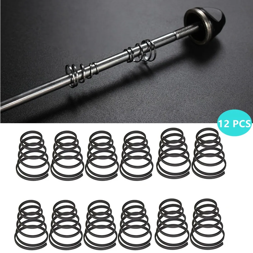 

12Pcs Bicycle Wheel Skewers Spring Bike Quick Release Rod Shaft Lever Hub Parts For Bicycle Front And Rear Forks Hollow Axle