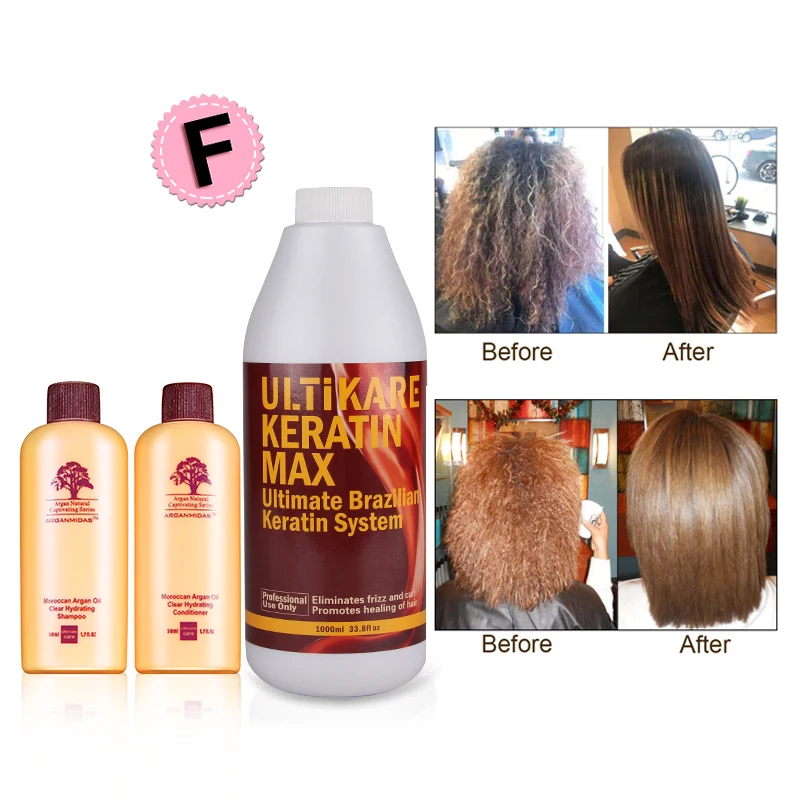 Бразильское Кератиновое лечение Uitikare 1000 мл без формальдегида прямой + бесплатный