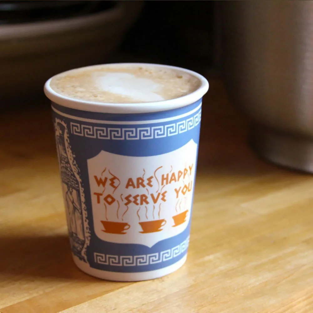 

Classic Iconic Paper Cup Shape Ceramic Coffee Cups Coffee Shop Office Water Mug Family Party Milk Tea Mugs