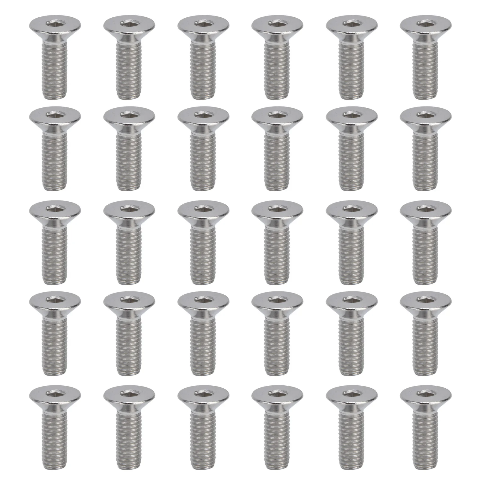 

30 шт. M10 винты 10 мм A2 из нержавеющей стали с потайной шестигранной головкой для промышленных крепежных элементов
