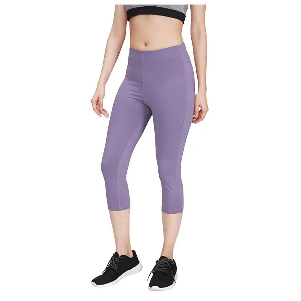 Бесшовные леггинсы с высокой талией пуш-ап эластичные плотные спортивные