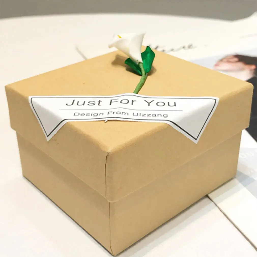 Ретро Мини крафт-бумажная коробка Сделай Сам свадебный подарок для подарков