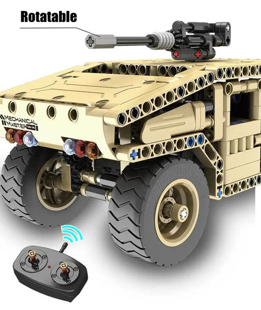 Новый Радиоуправляемый мощный двигатель военный игрушечный автомобиль Hummer