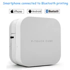Мини-принтер для этикеток Brother PT-P300BT P-touch Cube, Bluetooth, подходит для кассеты 6912 мм