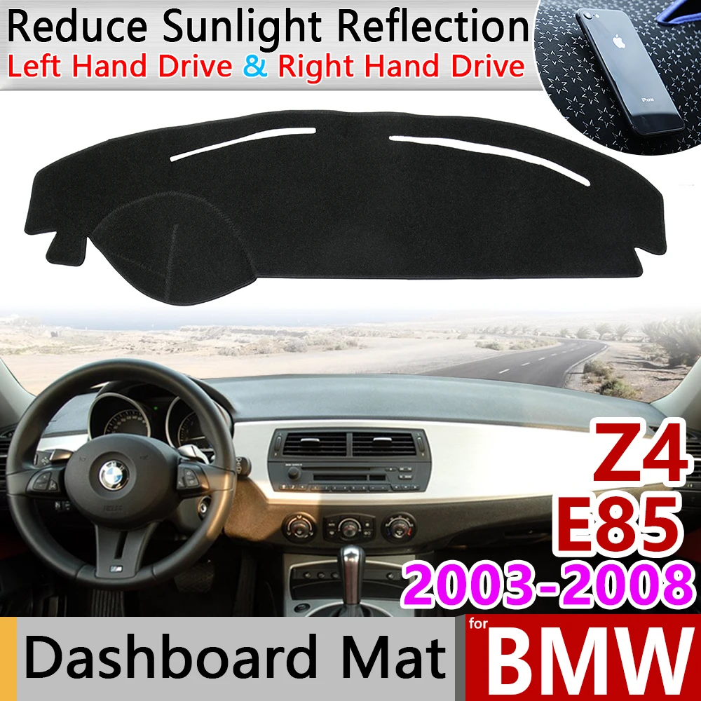 Для BMW Z4 E85 2003 ~ 2008 анти скольжения Анти УФ коврик на приборную панель оттенок Дэш