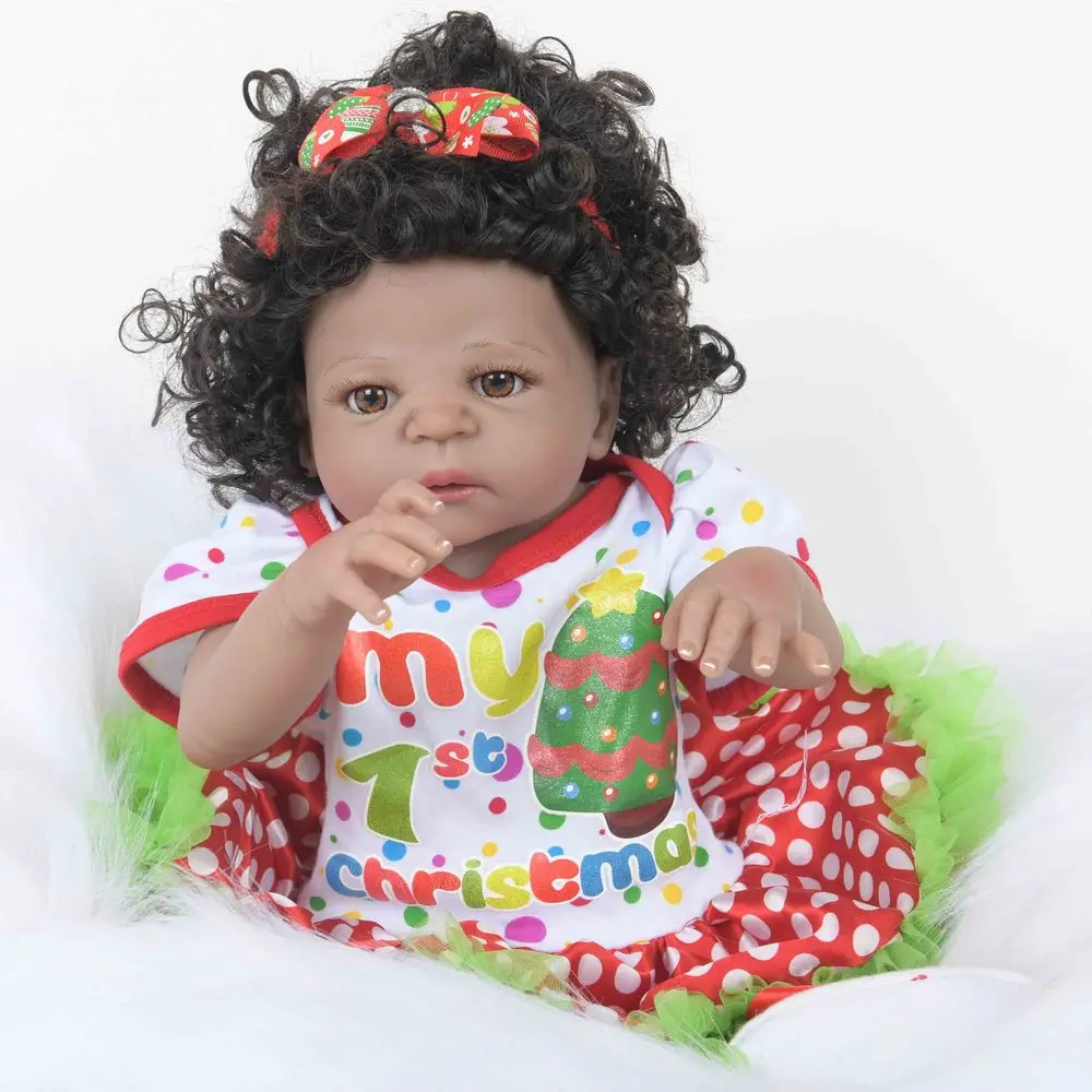 22 дюймов Новые реалистичные куклы Reborn прекрасный полный тела Силиконовые ручной