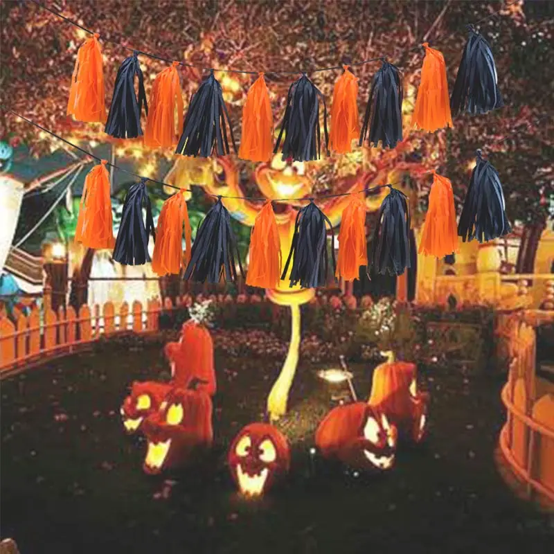 10 шт./компл. бумажные гирлянды с кисточками|Украшения своими руками для