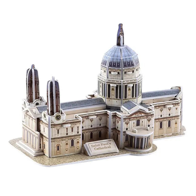 

3D Word Famous Buildings Architecture Puzzle Jigsaw Model Educational DIY Toys 63HE