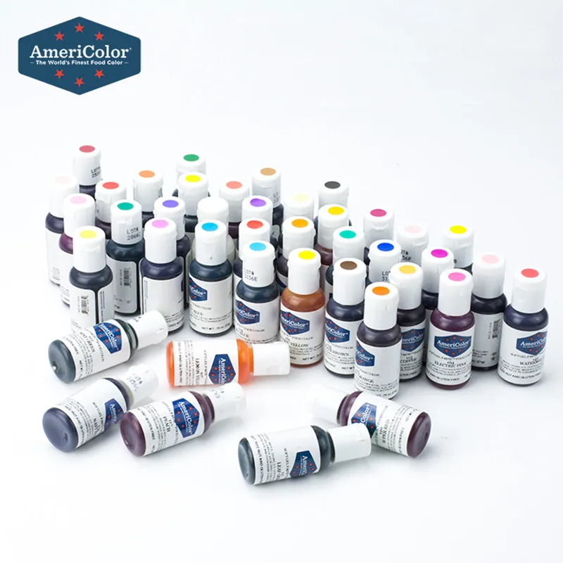 41 colores/Set Am&eacute;rica Americolor comestible Natural pigmento 21g para postre de pastel de macarrones bebidas ingredientes para hornear-0