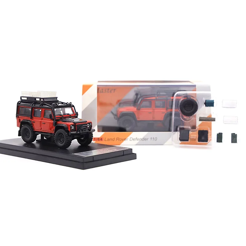Мастер 1/64 LR Defender 110 Big wheels SUV с чемоданом литые модели игрушек автомобили подарки