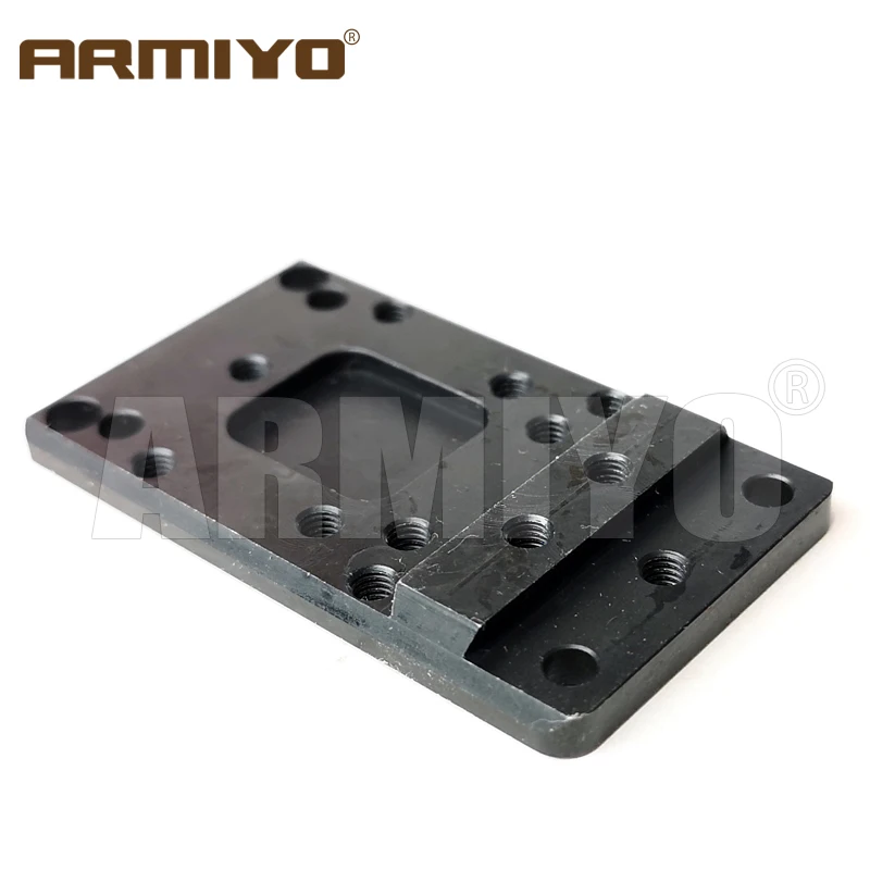 Armiyo Тактическая пластина крепления заднего муштарного прицела G17 G19 Gasket, подходит для универсальной точечной охотничьей аксессуары на.