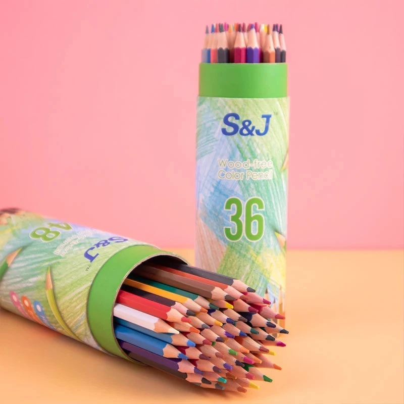 12/24/36/48 Colors Professional Water-based Pencil Set Watercolor Drawing colored pencils wood colour coloured kids | Канцтовары для