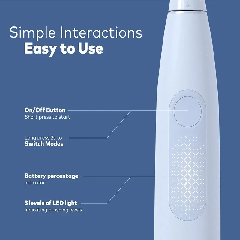 Зубная щетка Global Oclean F1 звуковая электрическая 3 режима водонепроницаемость IPX7