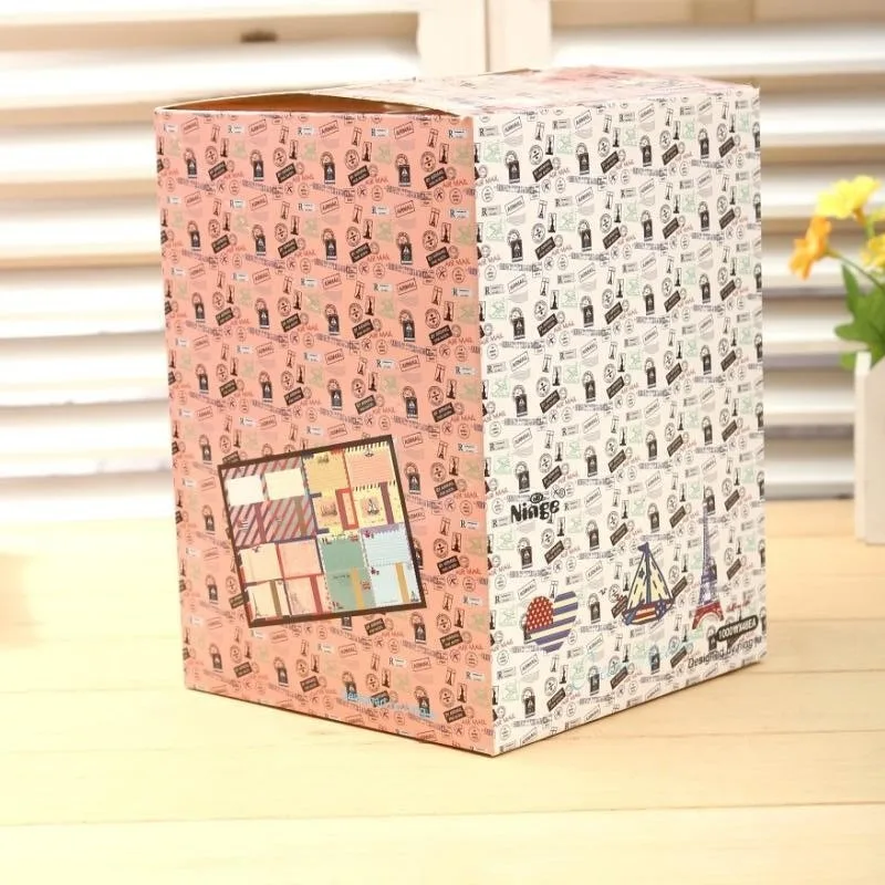 Синий стиль 2 шт. конверт 4 набор бумажных подложек для письма Корейская