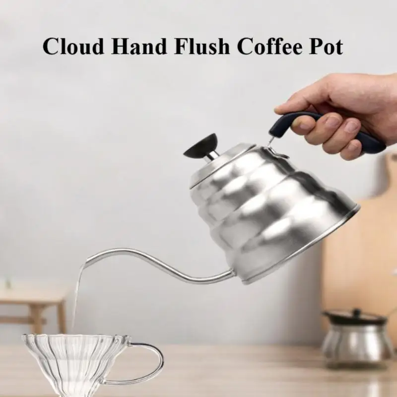 

Swan Neck Stainless Steel Coffee Kettle With Temperature Drip Kettle Coffee Tea Pot Suitable Stovetop Home Office Cafetera