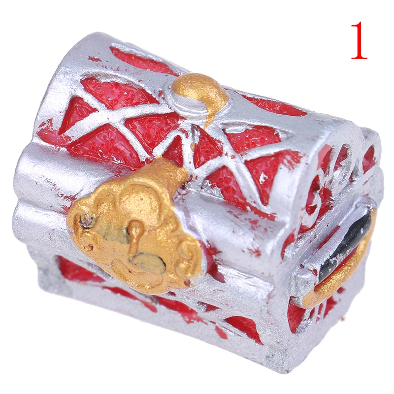 as pic 1 шт. миниатюрная винтажная шкатулка для кукол, мини Пиратская шкатулка для ювелирных изделий, чехол для детских игрушек, аксессуары для кукольного дома - Цвет: as pic