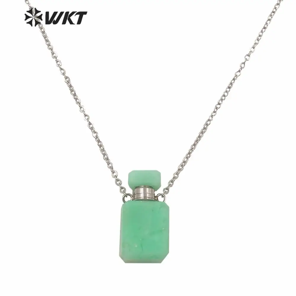 WT-N1240 Китай Поставщик высококачественное каменное ожерелье в флаконе для духов