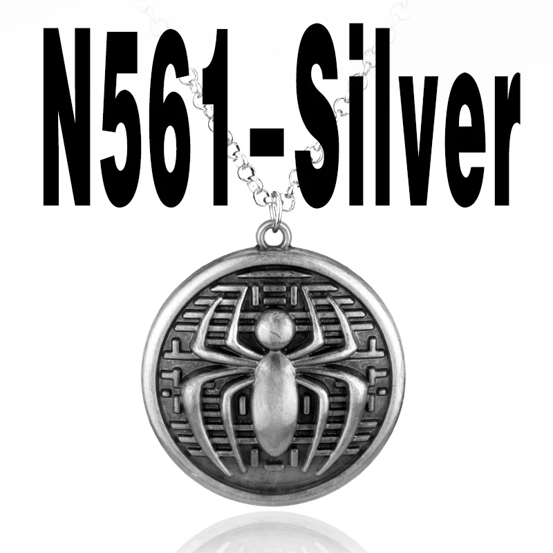 N561-sliver DC Shazam, ожерелье с подвеской в виде Супергероя человека-паука, модные украшения в стиле панк для мальчиков, вечерние украшения для детей - Окраска металла: N561-sliver