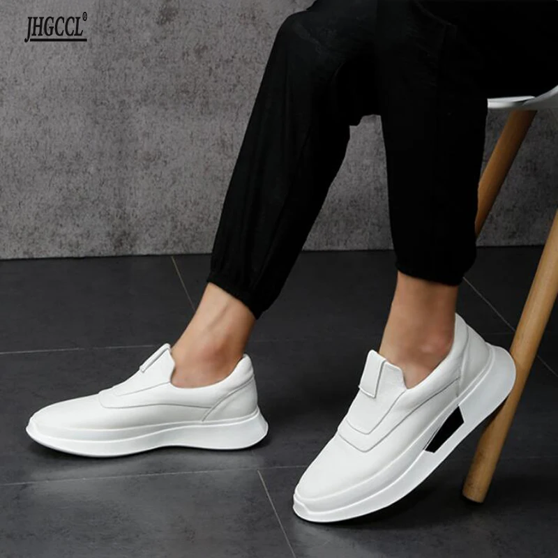 Туфли-Лоферы мужские для вождения Дизайнерские повседневные оксфорды плоская