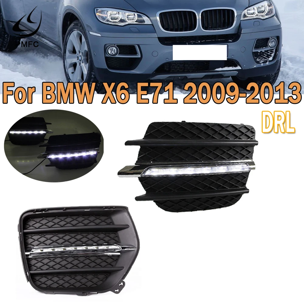 

Автомобильные передние дневные ходовые огни PMFC A Piar светильник ые светодиодный дневные ходовые огни DRL, рабочая противотуманная фара для BMW ...