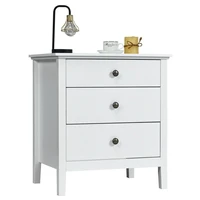 nightstand beside end side table accent table organizer w3 drawers hw62966