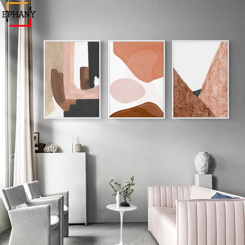 Скандинавское украшение абстрактный принт геометрический художественный