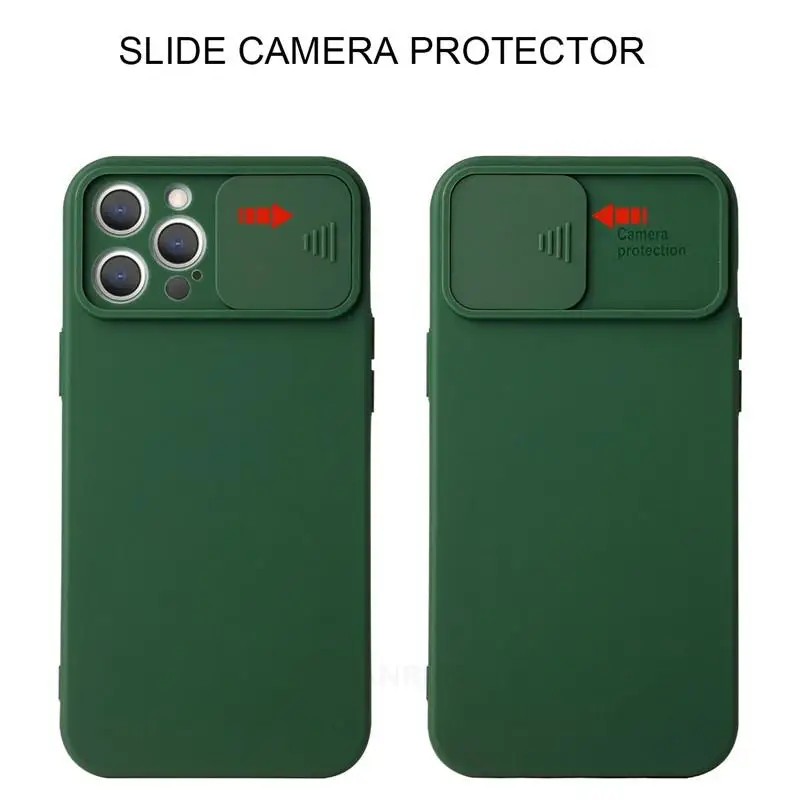 slide camera protection phone case on for oppo realme 8 pro realme8 8pro 4g liquid silicone soft back cover coque funda free global shipping