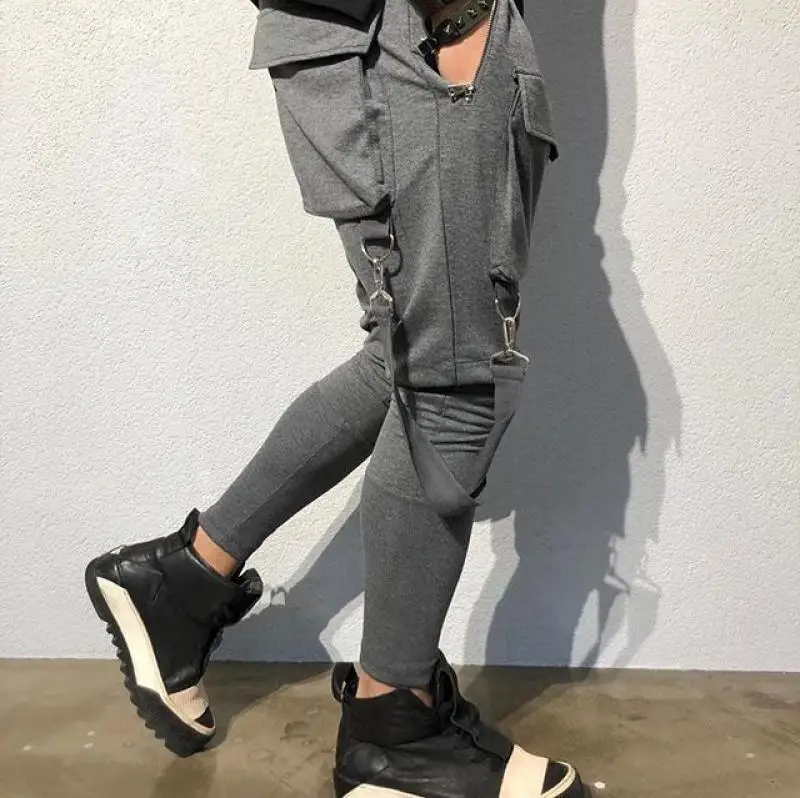 

Hip Hop Cargo Pants Mens Joggers Casual Harem Joggers Harajuku Sweatpant Fashion Streetwear Multi-Pocket Joggers Sweatpants