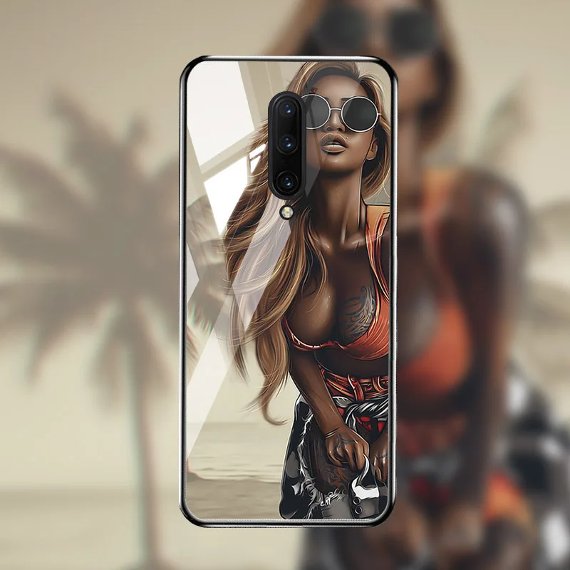 M039 Чехол из закаленного стекла для Oneplus 7T 7 Pro чехол s On для One plus 7T 7 Pro Чехол Coque Funda Bumper Coque для OnePlus 7 Pro - Цвет: M039