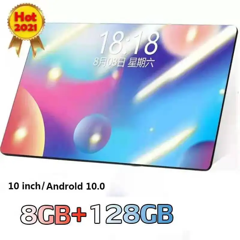 Разблокированный 10-дюймовый планшет 3G 4G с 8 Гб RAM 128 ГБ ROM Smart 1280*800 IPS сенсорный экран