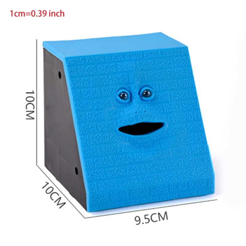 

1PC ABS Smiling Face Bank ATM Safe Box Money Bank Creative Automatic Coin-Roll Safe Box Novelty Banking Toys for Girls