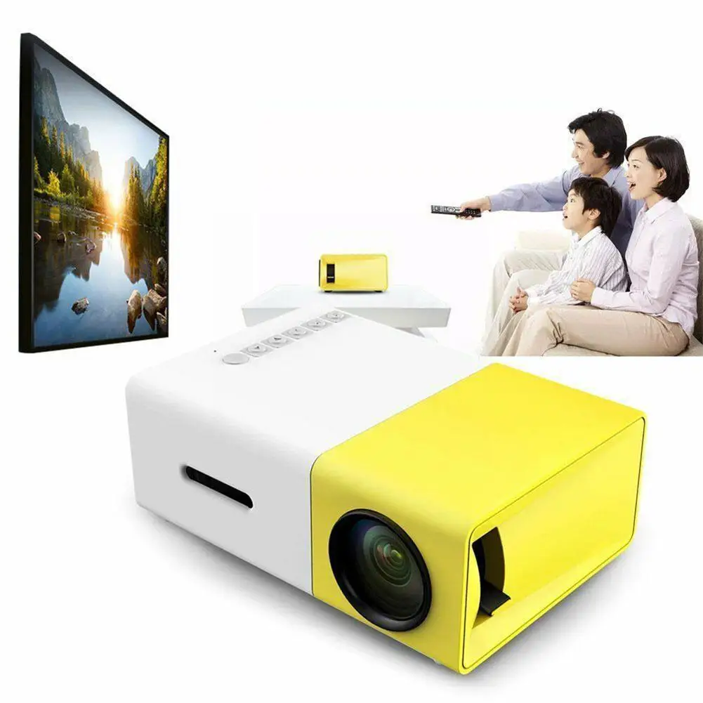1080P домашний кинотеатр USB HDMI-совместимый с AV SD Pico HD 3D проектор мини светодиодный