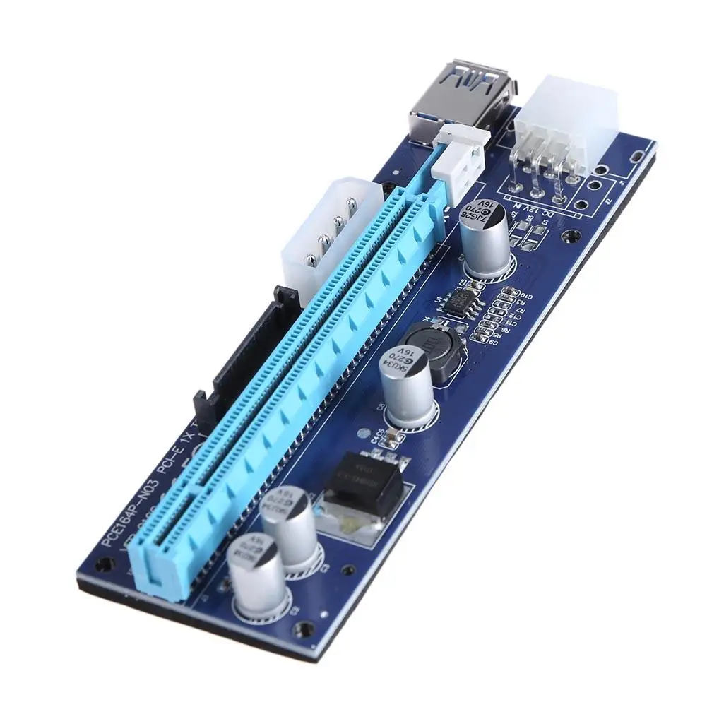 

6Pin USB 3.0 Laptop Docking Station Power Adapter PCIE 1X to 16X Slots Express Riser Card for Bitcoin Miner Mining