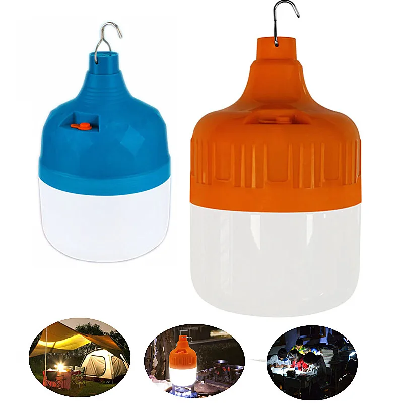 

USB charge Hanging 80W 50W 30W LED Bulb Portable Camping Tent Light For Outdoor Night Fishing Emergency street vendor stall
