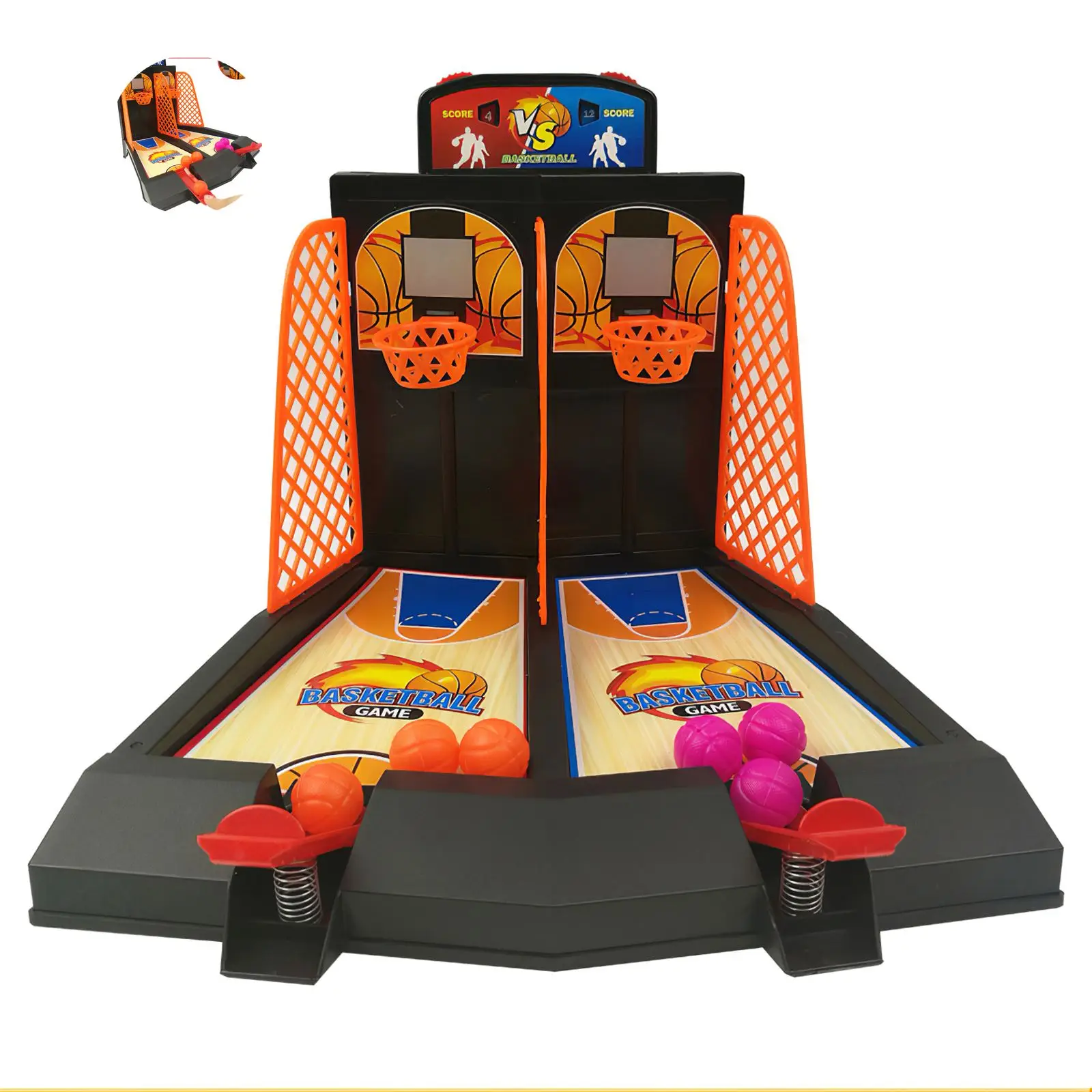 Детская игрушечная настольная баскетбольная площадка легко собираемая игрушка